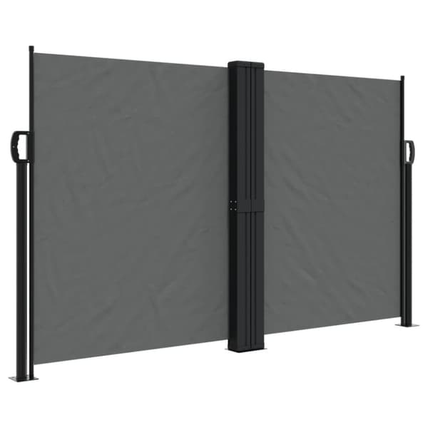 vidaXL Uttrekkbar sidemarkise antrasitt 140x1200 cm
