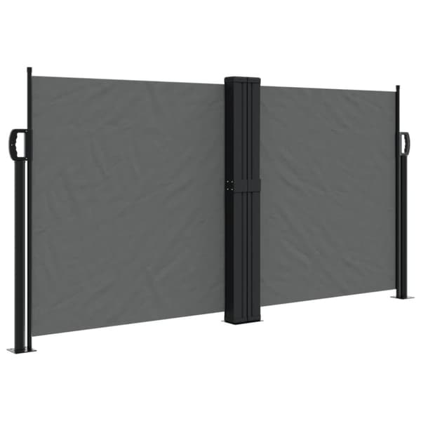 vidaXL sidemarkise 120x1200 cm sammenrullelig antracitgrå