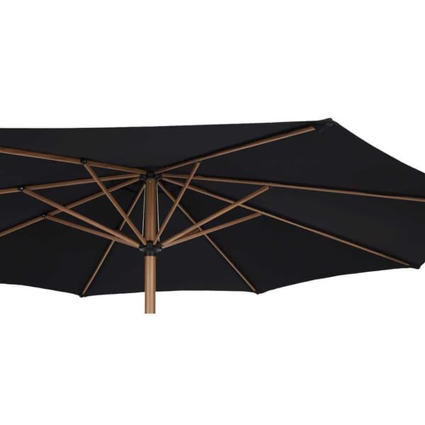 Felix parasol Ø300cm sort,teak.