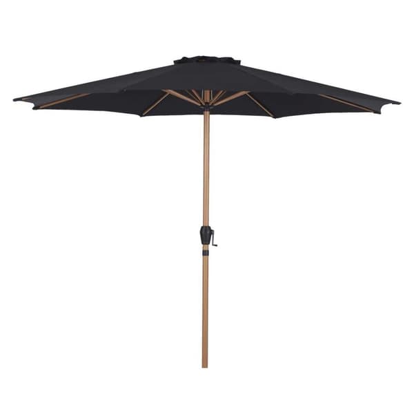 Felix parasol Ø300cm sort,teak.