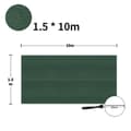 Miniatyrbild 2 av 4: XMTECH Skuggnät HDPE 1,5x10m Skuggstängsel Vindskydd med buntband, mörkgrön