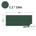 Miniatyrbild 2 av 4: XMTECH Skuggnät HDPE 1,2x10m Skuggstängsel Vindskydd med buntband, mörkgrön