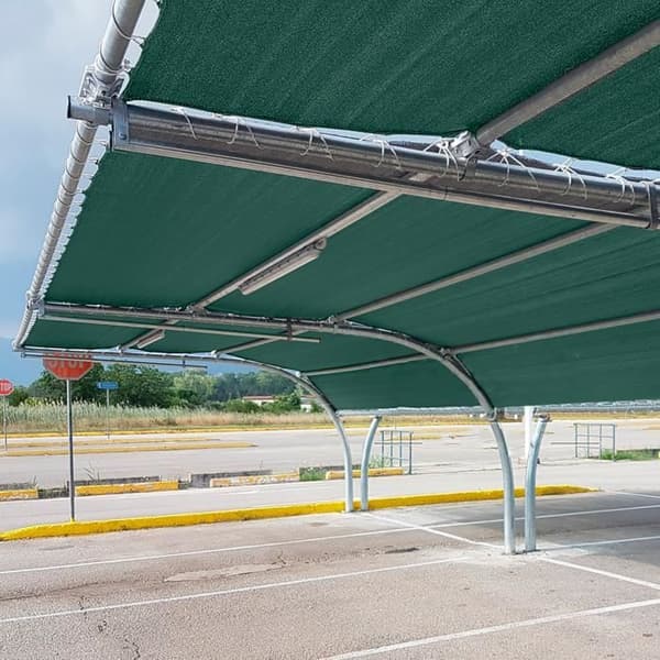 XMTECH Skuggnät HDPE 1,8x10m Skuggstängsel Vindskydd med buntband, mörkgrön