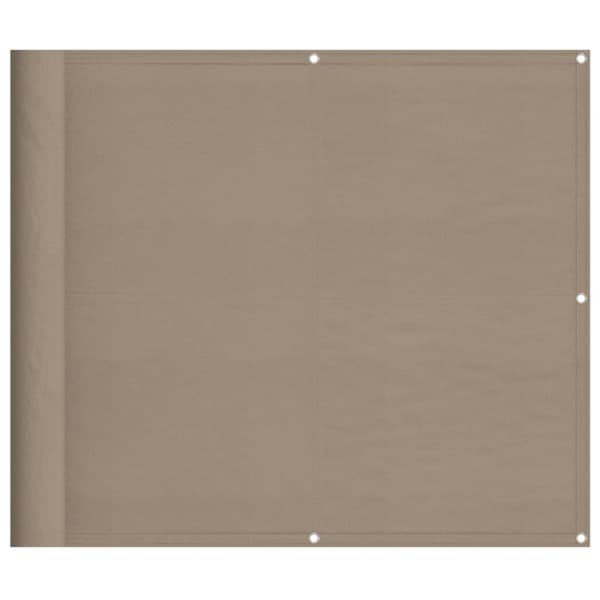 Parvekesuoja taupe 90x1000 cm 100% polyesteri Oxford kangas