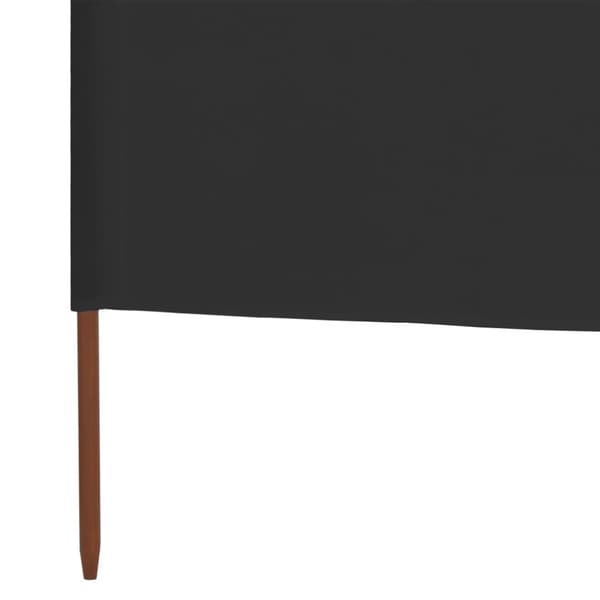 3-panels læsejl 400x160 cm stof antracitgrå