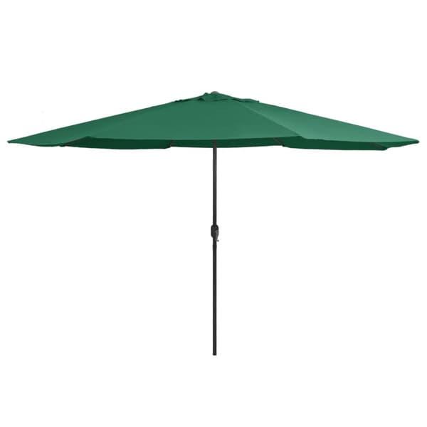Aurinkovarjo metallirunko 400 cm vihreä