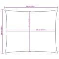 Pikkukuva 10 / 10: Aurinkopurje Oxford-kangas suorakaide 5x6 m harmaanruskea