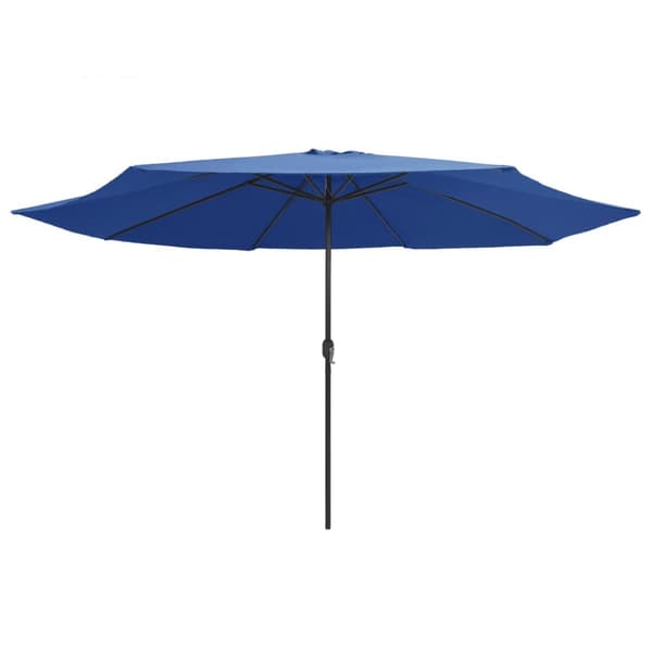Aurinkovarjo metallirunko 400 cm taivaansininen
