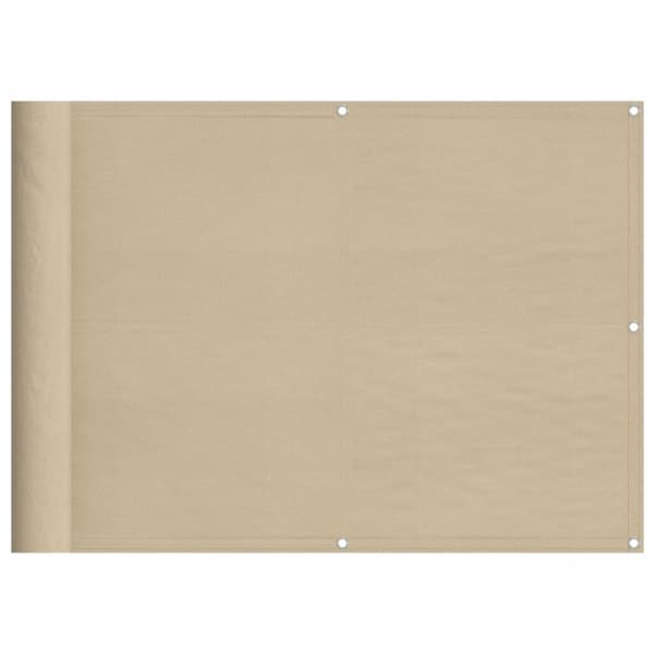 Parvekesuoja beige 75x700 cm 100% polyesteri Oxford kangas