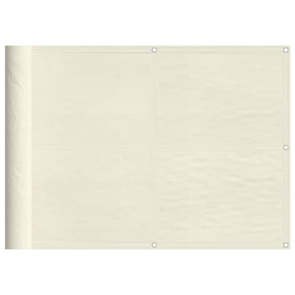 Parvekesuoja kerma 75x700 cm 100% polyesteri Oxford kangas