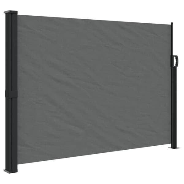 Sisäänvedettävä sivumarkiisi antrasiitti 140x500 cm