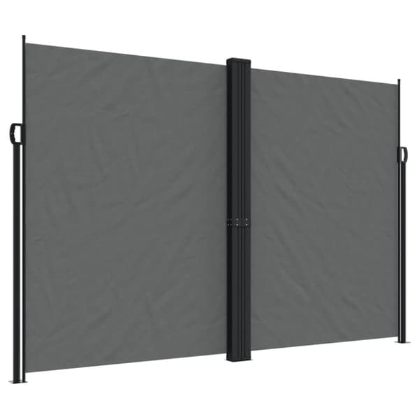 Infällbar sidomarkis antracit 220x1000 cm