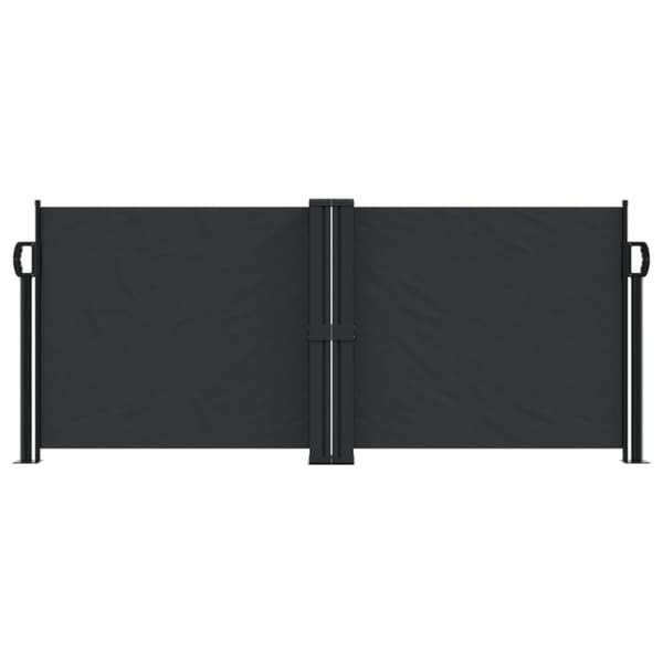 sammenrullelig sidemarkise 100 x 600 cm sort