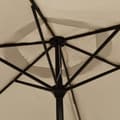 Miniatyrbillede 5 af 8: udendørs parasol med metalstang 300 cm gråbrun