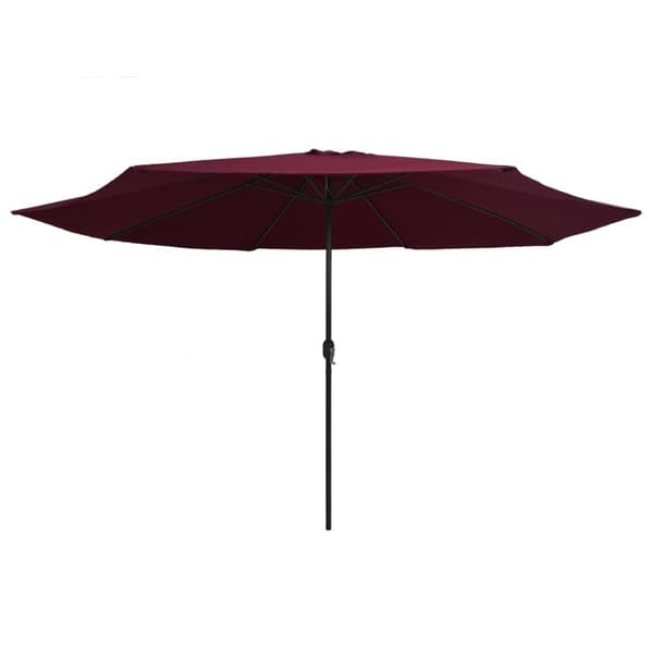 Aurinkovarjo metallirunko 400 cm viininpunainen