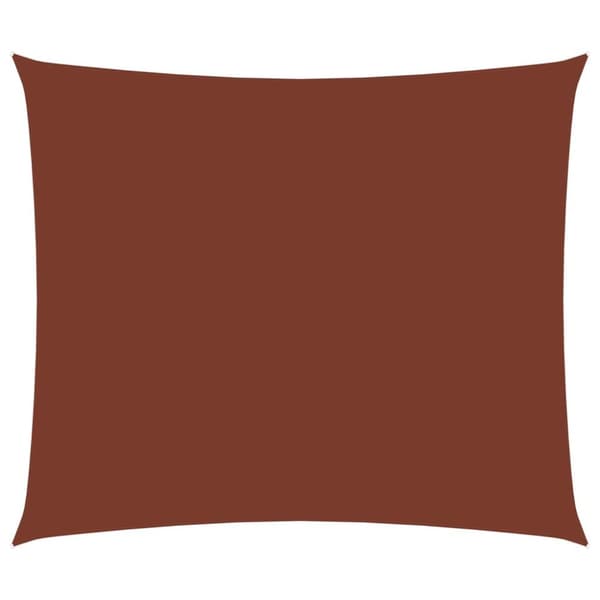Solsegel oxfordtyg rektangulärt 2,5x3,5 m terrakotta