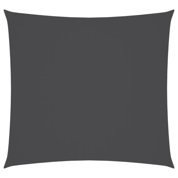 Solsegel oxfordtyg fyrkantig 5x5 m antracit