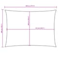 Pikkukuva 9 / 9: Aurinkopurje Oxford-kangas suorakaide 3x4,5 m harmaanruskea