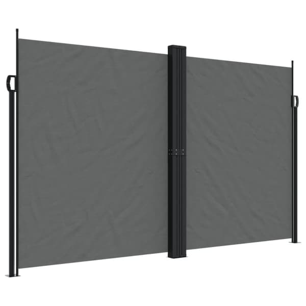 Infällbar sidomarkis antracit 200x1000 cm