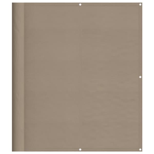 Balkongskärm taupe 120x700 cm 100% polyester oxford