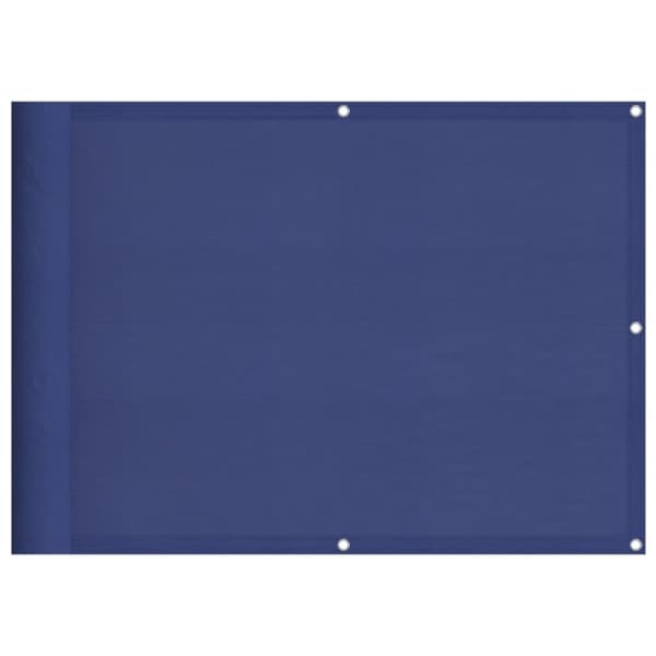 Balkongskärm blå 75x700 cm 100% polyester oxford