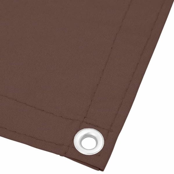Balkongskärm brun 120x1000 cm 100% polyester oxford
