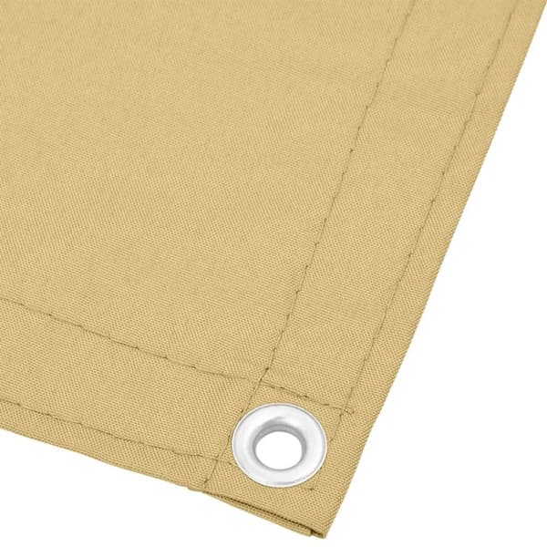 Balkongskärm sand 90x600 cm 100% polyester oxford