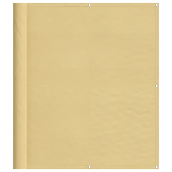 altanafskærmning 120x1000 cm 100 % polyester sandfarvet