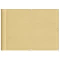 Miniatyrbilde 1 av 6: vidaXL Balkongskjerm sand 75x500 cm 100% polyester oxford