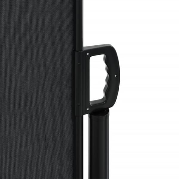 vidaXL Uttrekkbar sidemarkise 200x1000 cm svart