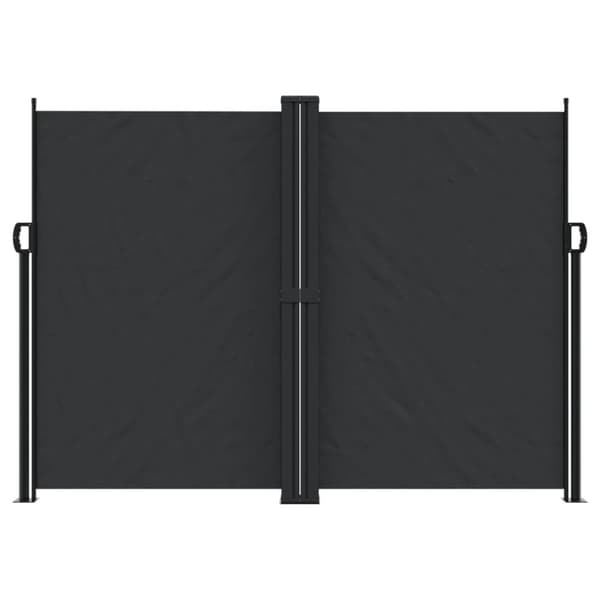 vidaXL Uttrekkbar sidemarkise 180x1000 cm svart