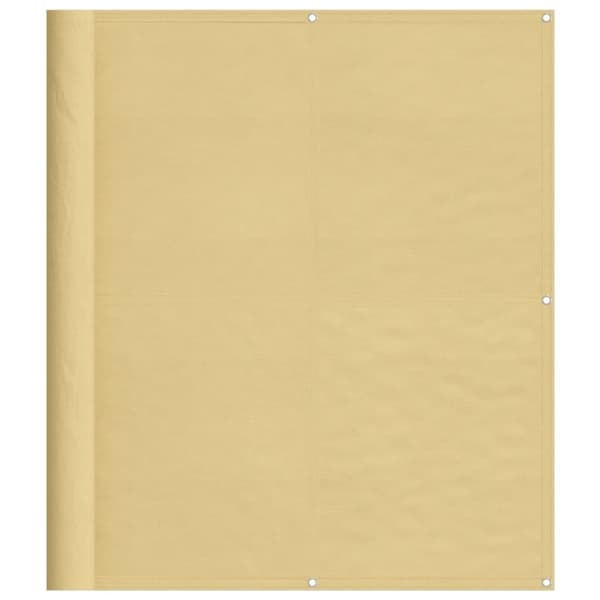 vidaXL Balkongskjerm sand 120x1000 cm 100% polyester oxford