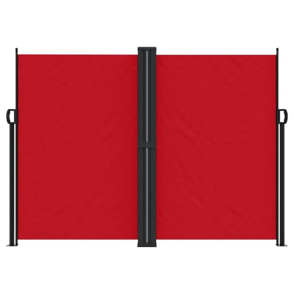 vidaXL sammenrullelig sidemarkise 180x1000 cm rød