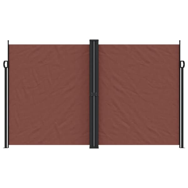 vidaXL Uttrekkbar sidemarkise 200x1000 cm brun