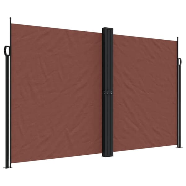 vidaXL Uttrekkbar sidemarkise 200x1000 cm brun