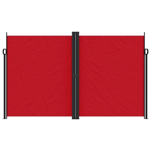 vidaXL Uttrekkbar sidemarkise 200x1000 cm rød
