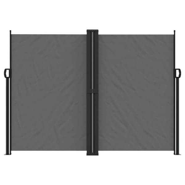vidaXL sammenrullelig sidemarkise 180x1000 cm antracitgrå