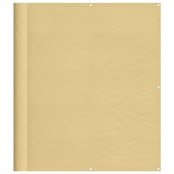 vidaXL altanafskærmning 120x500 cm 100 % polyester sandfarvet
