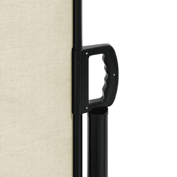 vidaXL Uttrekkbar sidemarkise 160x1000 cm kremhvit