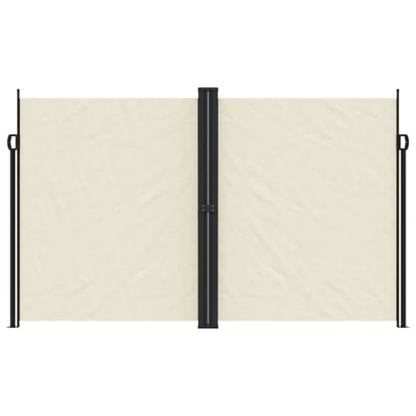 vidaXL Uttrekkbar sidemarkise 200x1000 cm kremhvit