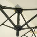 Miniatyrbillede 5 af 5: Rootz Dobbeltparaply - Terrasseparaply - Vippe med solpanel - 35 LED'er - Stålramme - Beige - 2,95 x 1,50 x 2,19 m