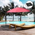 Miniatyrbillede 2 af 6: Rootz Parasol Stand - Paraply Stand - 4-delt Parasol Stand - Fyldbar - Sort - 100 x 100 x 8 cm