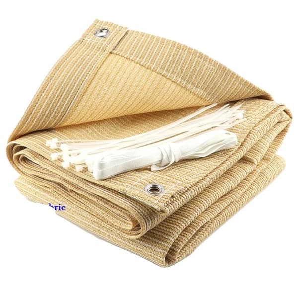 Aurinkosuojaverkko, räätälöity suunnittelu, UV-suojaus, Beige väri, 1,2x6m Beige Color 4