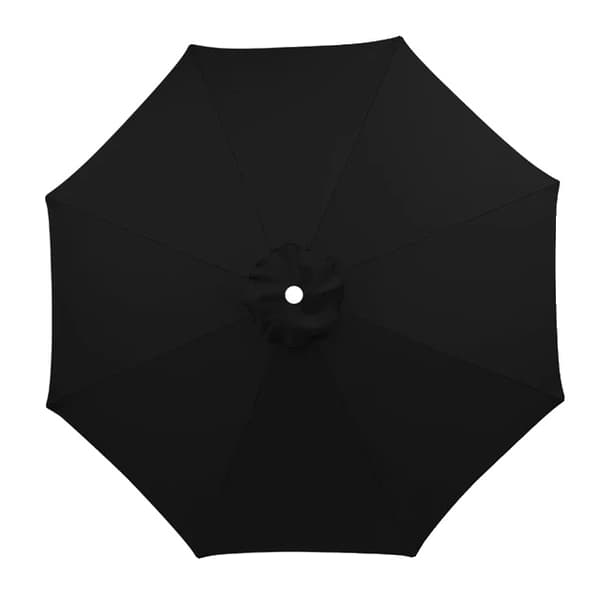 Trädgårdsparasollöverdrag, UV-solskydd, regntätt tak, Svart, 3M