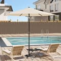 Miniatyrbillede 2 af 7: Rootz Premium Outdoor Parasol - Haveparaply - Solsejl - UV-beskyttelse - Sammenfoldelig - Holdbar - Inkluderer bæretaske - Ø 270 x 236 cm