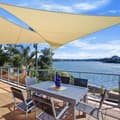 Pikkukuva 3 / 4: Rootz Premium HDPE Sun Sail - Varjostuspurje - Yksityisyysnäyttö - UV-suoja - Kestävä ja repeytymätön - Helppo asennus - 5m x 7m x 7m