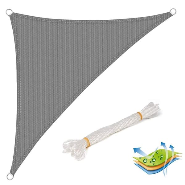 Rootz Premium HDPE solsegelkapell - Skuggsegel - UV-skyddstak - Rivbeständig, enkel installation, Optimalt UV-skydd - 5m x 5m x 7m