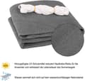 Miniatyrbillede 7 af 7: Rootz HDPE Markise 4x5m - Solafskærmning - Vindskærm - UV-beskyttelse - Holdbar og rivefast - Nem installation - Grå - 4m x 5m