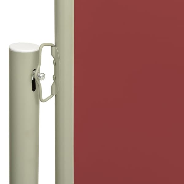 vidaXL Infällbar sidomarkis 140x600 cm röd - Parasoll & solskydd