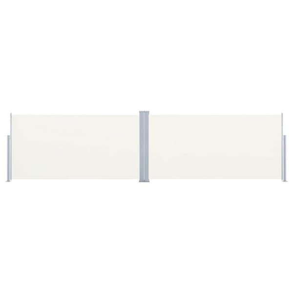 vidaXL Infällbar sidomarkis gräddvit 160x600 cm - Parasoll & solskydd